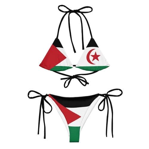 image-Bikini Femme – Drapeau Sahara Occidental – Maillot de Bain 2 Pièces