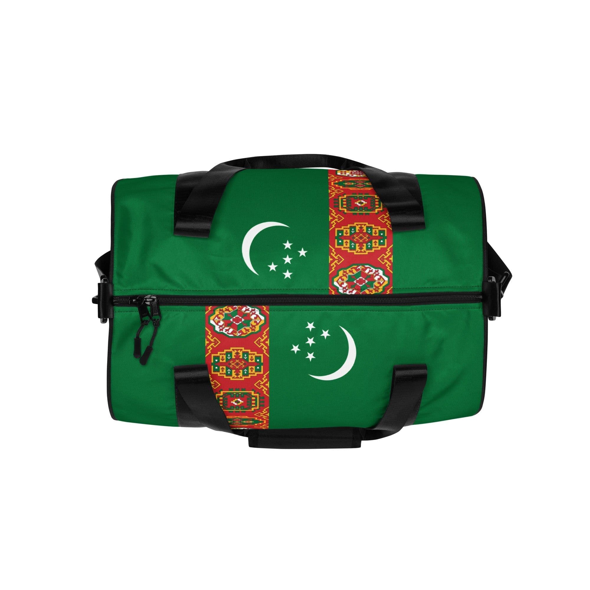 image-Sac de Sport Drapeau du Turkménistan – Polyester – Moyenne Capacité