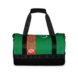 image-Sac de Sport Drapeau du Turkménistan – Polyester – Moyenne Capacité