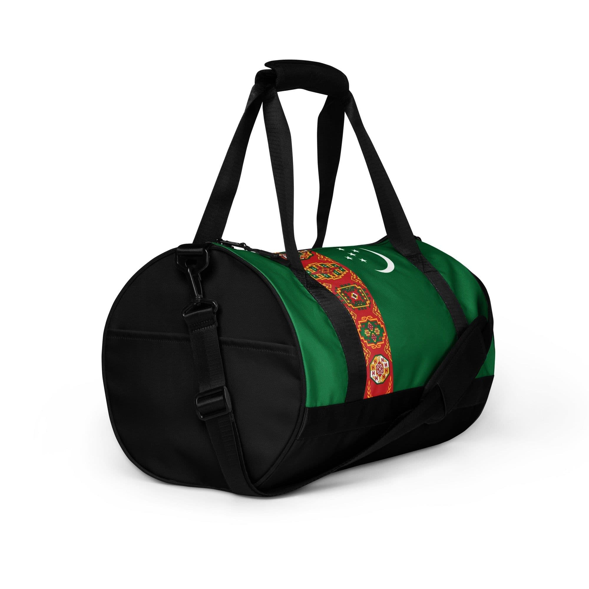 image-Sac de Sport Drapeau du Turkménistan – Polyester – Moyenne Capacité