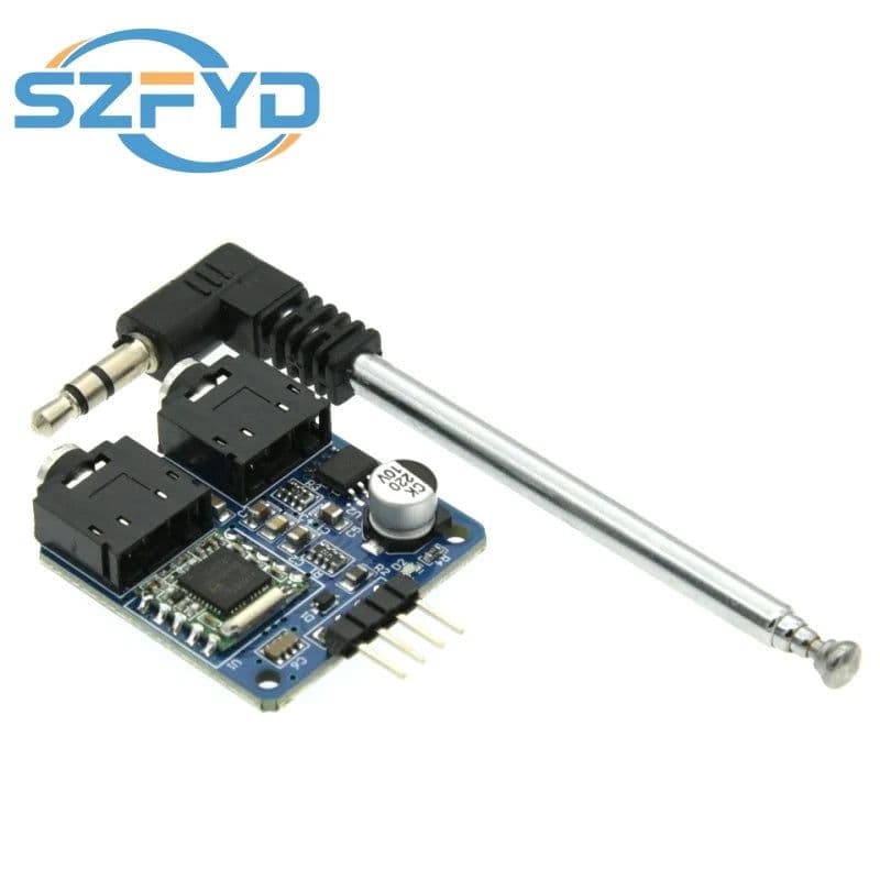 image-TEA5767 FM Stereo Radio Module For 76-108MHZ With Free Cable Antenna