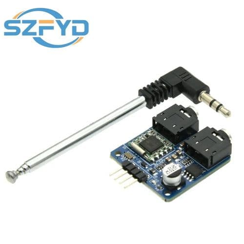 image-TEA5767 FM Stereo Radio Module For 76-108MHZ With Free Cable Antenna