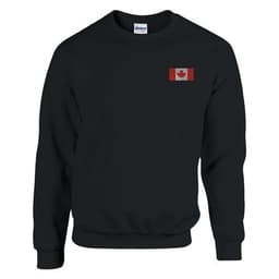 image-Sweat-shirt Drapeau du Canada en broderie