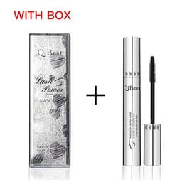 image-QIBEST Black Mascara Eyelashes Mascara 4D Silky Eyelashes Lengthening