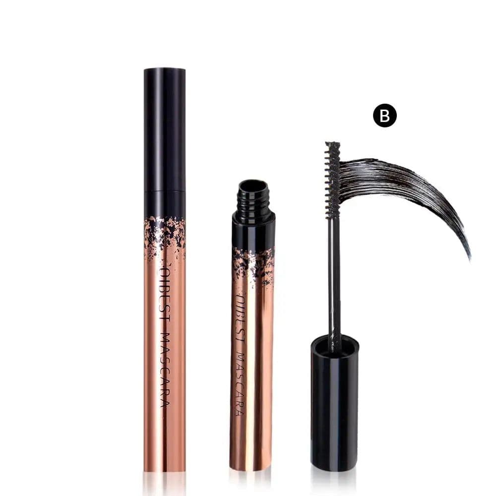 image-QIBEST Black Mascara Eyelashes Mascara 4D Silky Eyelashes Lengthening