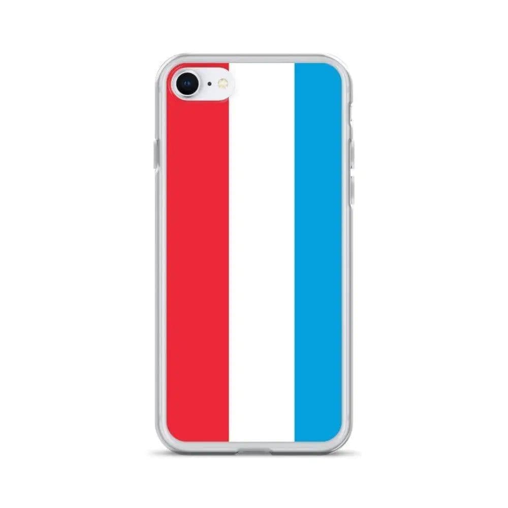 image-Coque iPhone Drapeau du Luxembourg – Étui Souple – Résistant et Antich