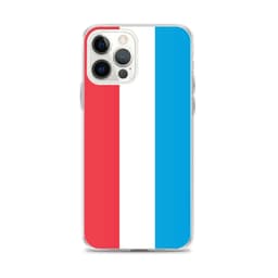 image-Coque iPhone Drapeau du Luxembourg – Étui Souple – Résistant et Antich