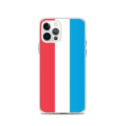 image-Coque iPhone Drapeau du Luxembourg – Étui Souple – Résistant et Antich