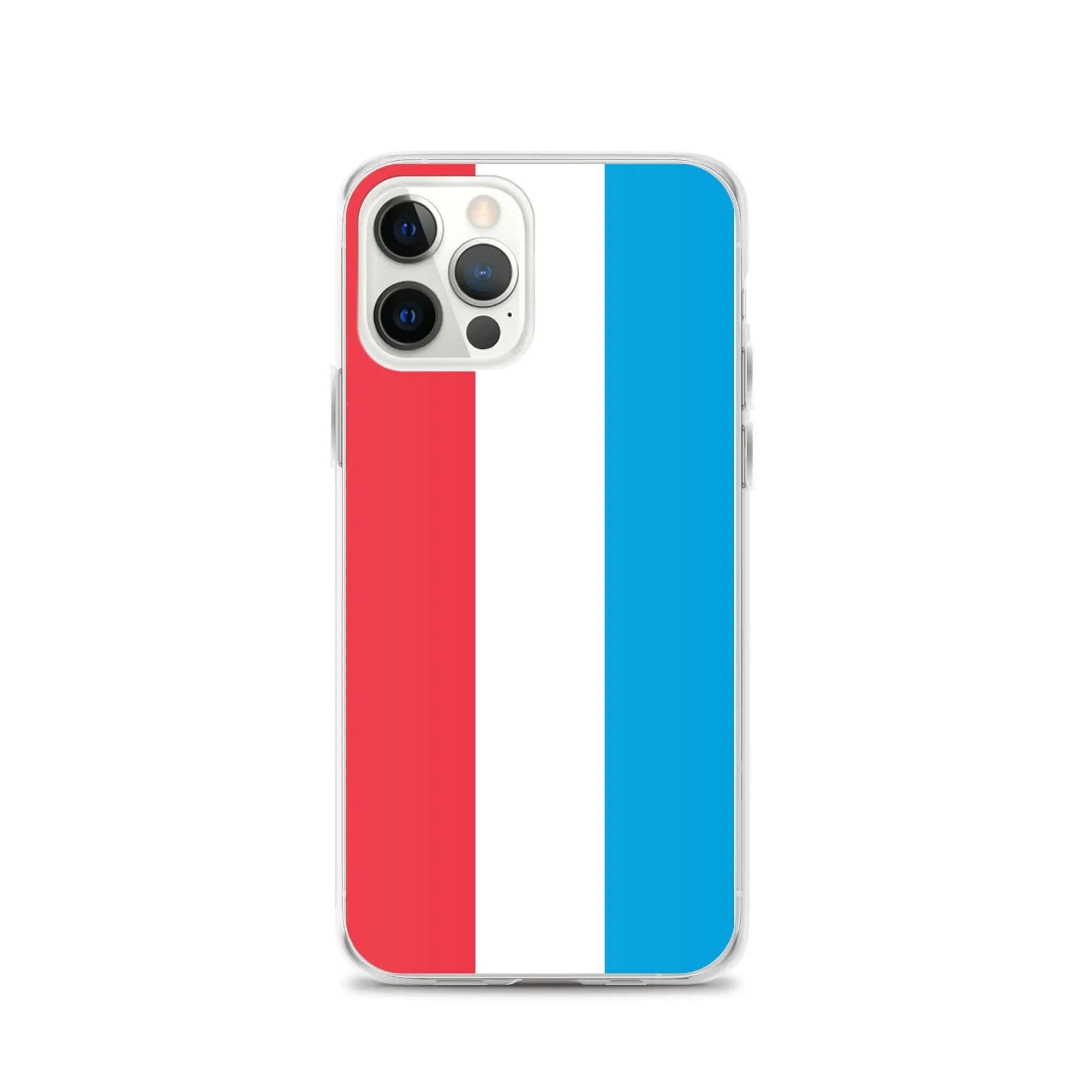image-Coque iPhone Drapeau du Luxembourg – Étui Souple – Résistant et Antich