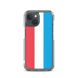image-Coque iPhone Drapeau du Luxembourg – Étui Souple – Résistant et Antich