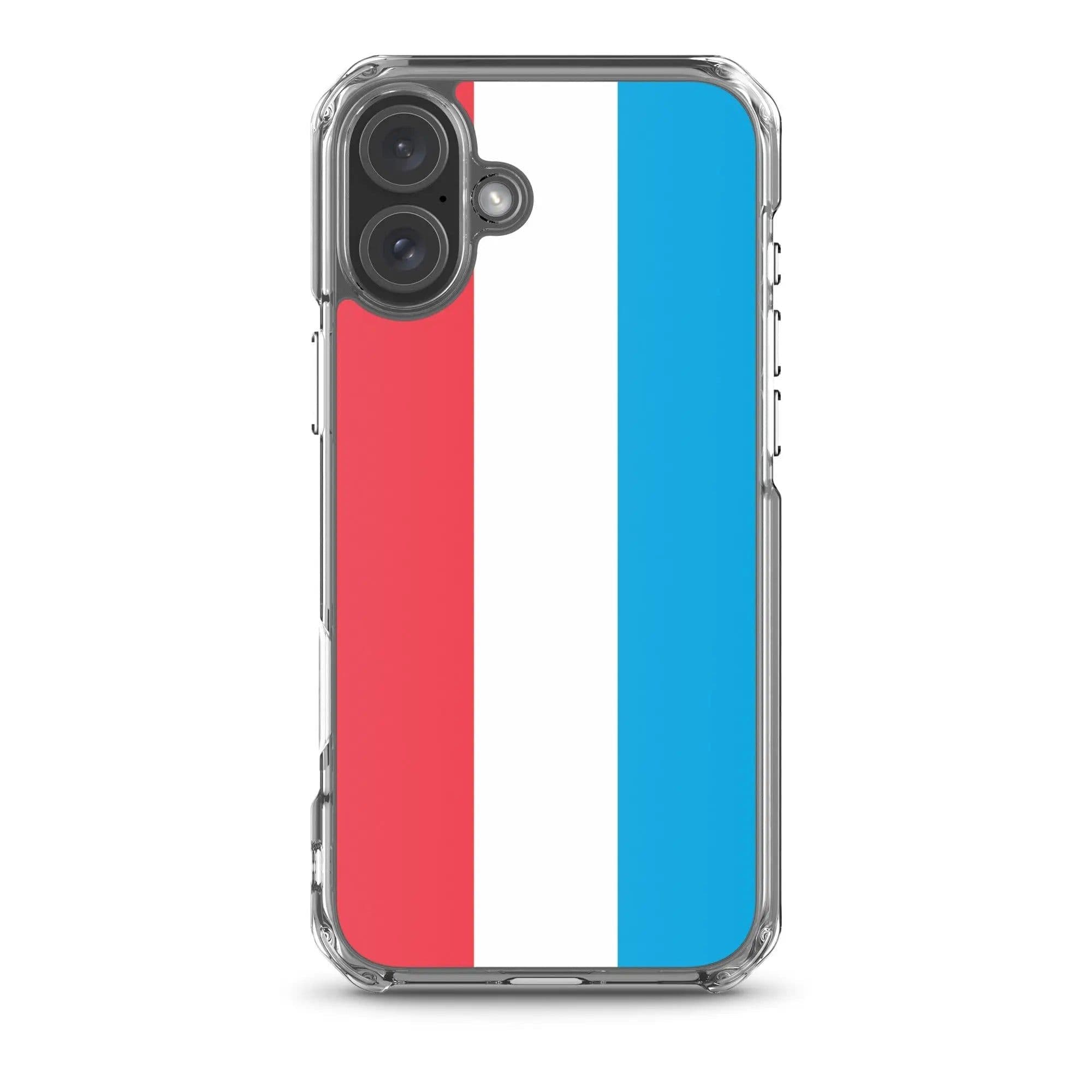 image-Coque iPhone Drapeau du Luxembourg – Étui Souple – Résistant et Antich