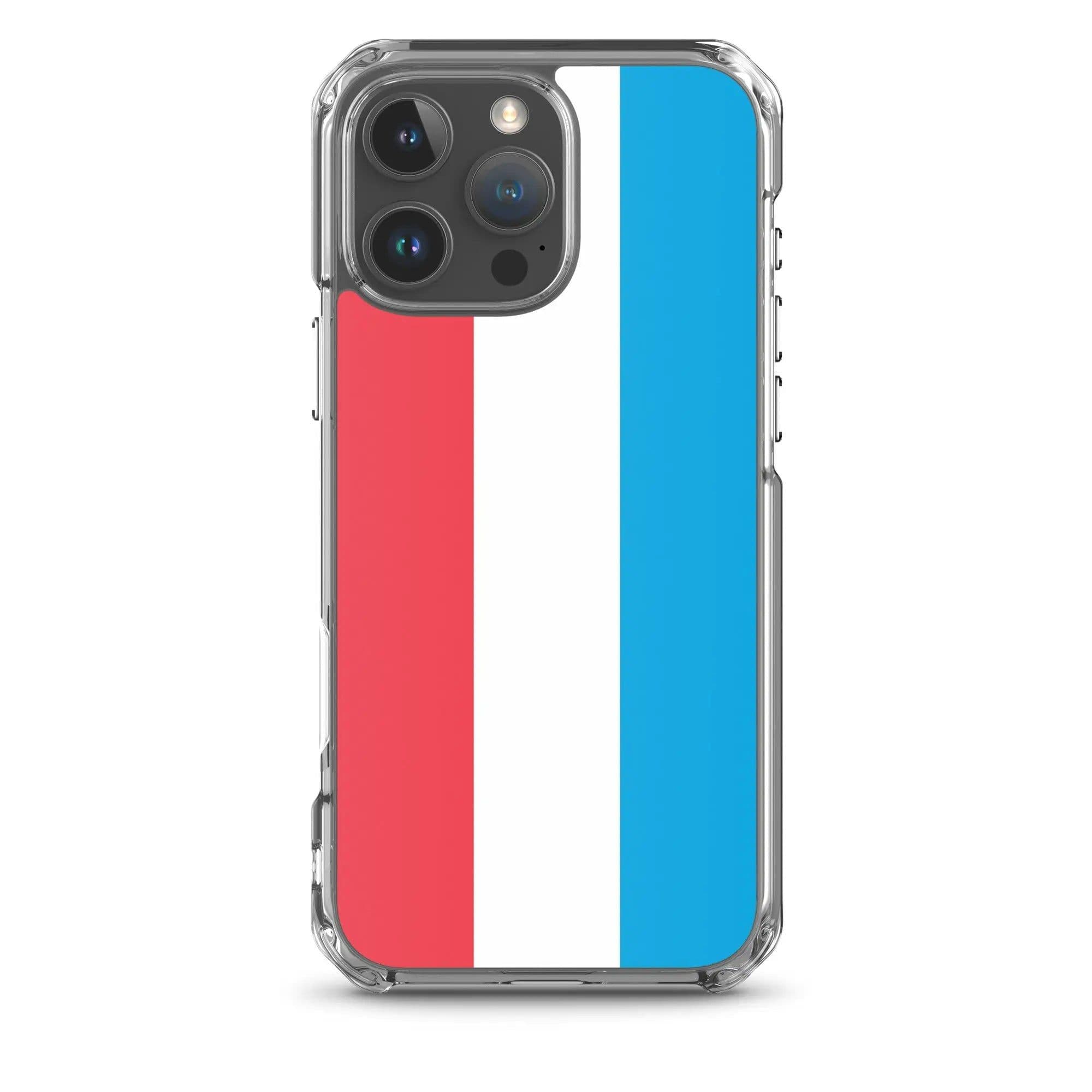 image-Coque iPhone Drapeau du Luxembourg – Étui Souple – Résistant et Antich