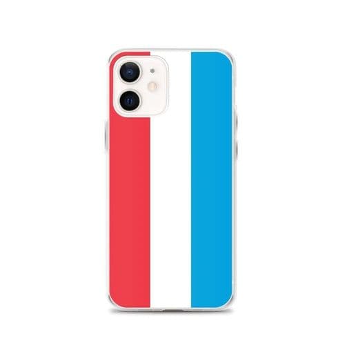 image-Coque iPhone Drapeau du Luxembourg – Étui Souple – Résistant et Antich