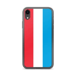 image-Coque iPhone Drapeau du Luxembourg – Étui Souple – Résistant et Antich