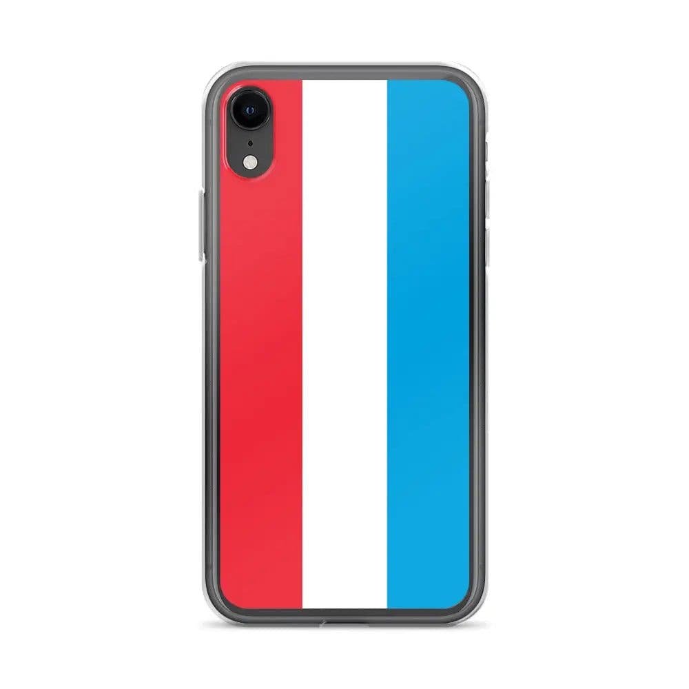 image-Coque iPhone Drapeau du Luxembourg – Étui Souple – Résistant et Antich