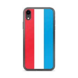 image-Coque iPhone Drapeau du Luxembourg – Étui Souple – Résistant et Antich