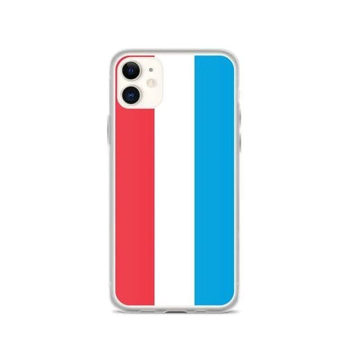 image-Coque iPhone Drapeau du Luxembourg – Étui Souple – Résistant et Antich