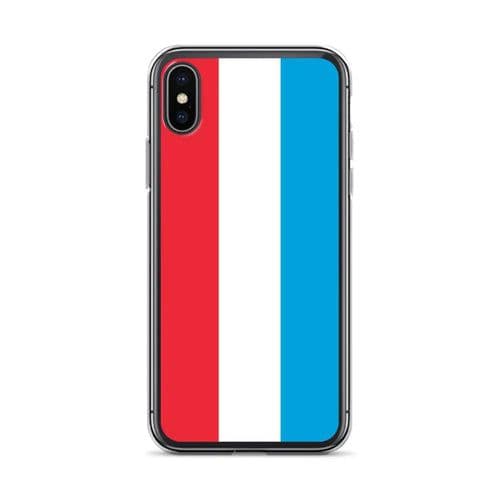 image-Coque iPhone Drapeau du Luxembourg – Étui Souple – Résistant et Antich