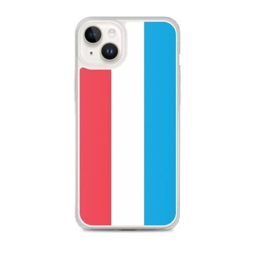 image-Coque iPhone Drapeau du Luxembourg – Étui Souple – Résistant et Antich