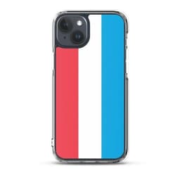 image-Coque iPhone Drapeau du Luxembourg – Étui Souple – Résistant et Antich