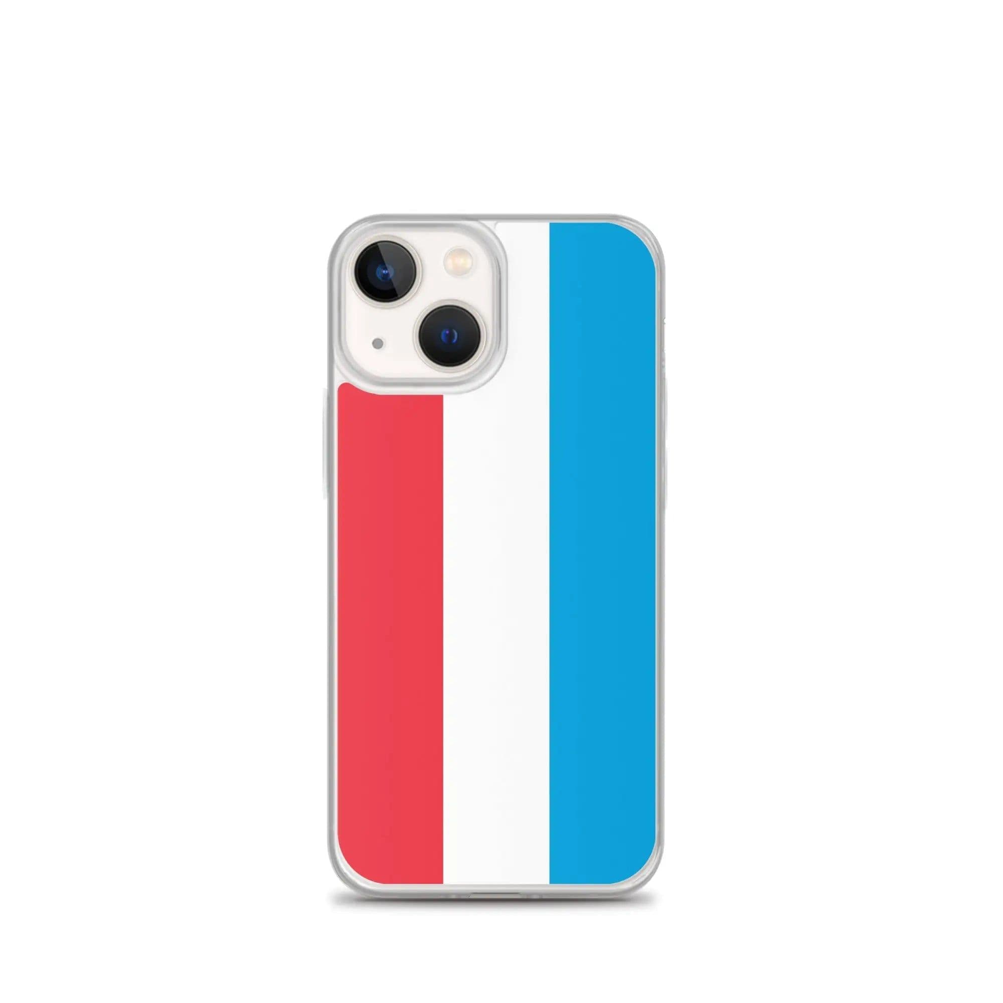 image-Coque iPhone Drapeau du Luxembourg – Étui Souple – Résistant et Antich