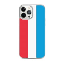 image-Coque iPhone Drapeau du Luxembourg – Étui Souple – Résistant et Antich
