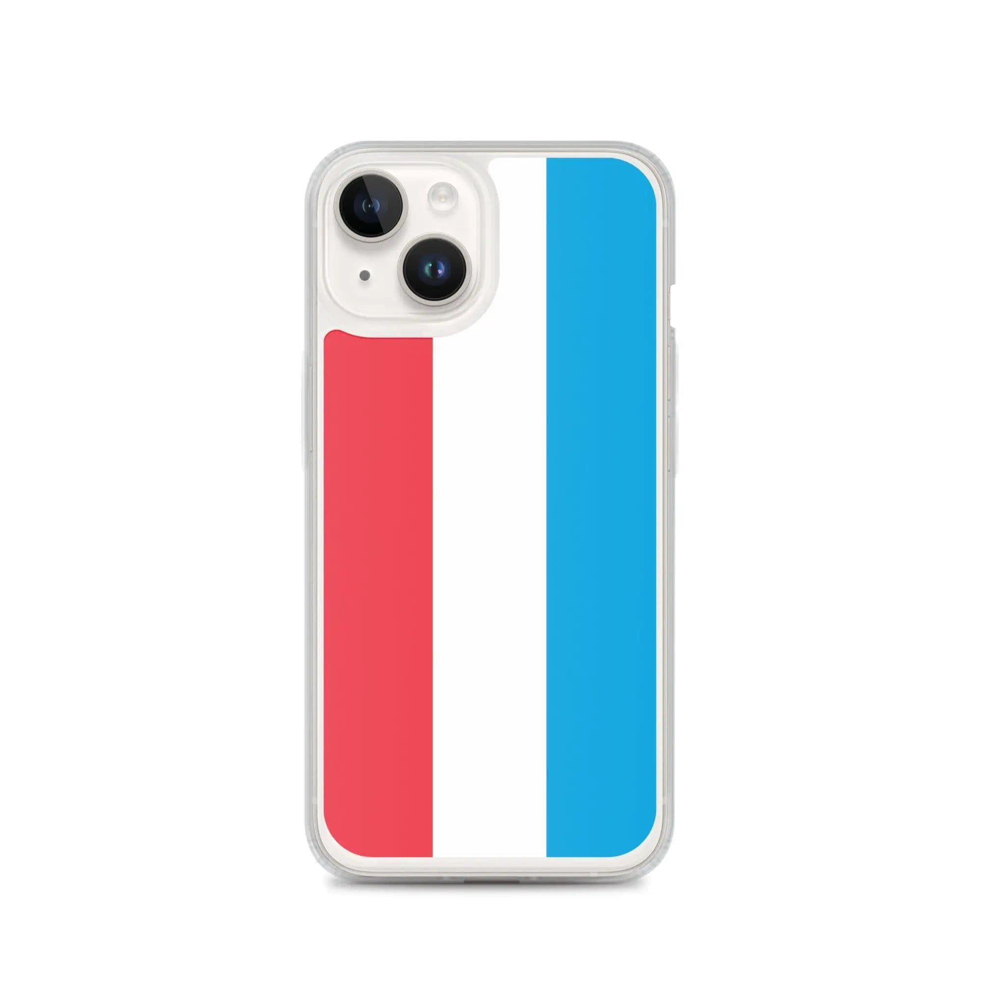 image-Coque iPhone Drapeau du Luxembourg – Étui Souple – Résistant et Antich