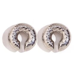 image-1 Pair Smooth Circle C Shape Clip Earrings For Women Lightweight