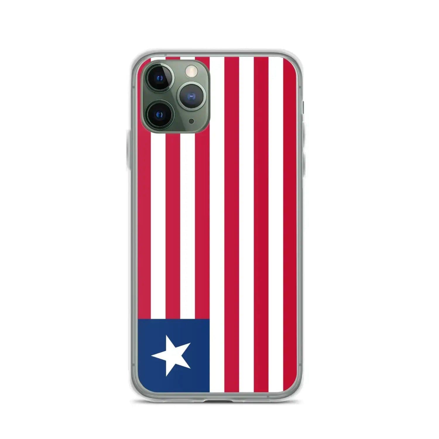image-Coque iPhone Drapeau du Liberia – Étui Souple – Résistant et Antichoc