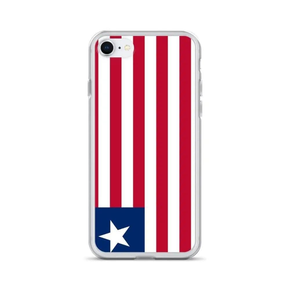 image-Coque iPhone Drapeau du Liberia – Étui Souple – Résistant et Antichoc