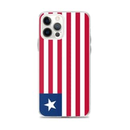 image-Coque iPhone Drapeau du Liberia – Étui Souple – Résistant et Antichoc