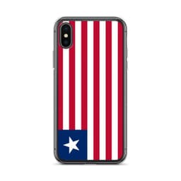 image-Coque iPhone Drapeau du Liberia – Étui Souple – Résistant et Antichoc