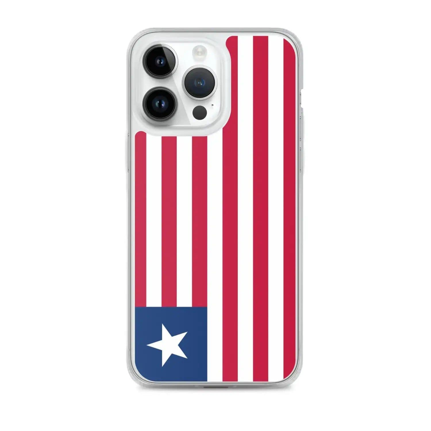 image-Coque iPhone Drapeau du Liberia – Étui Souple – Résistant et Antichoc