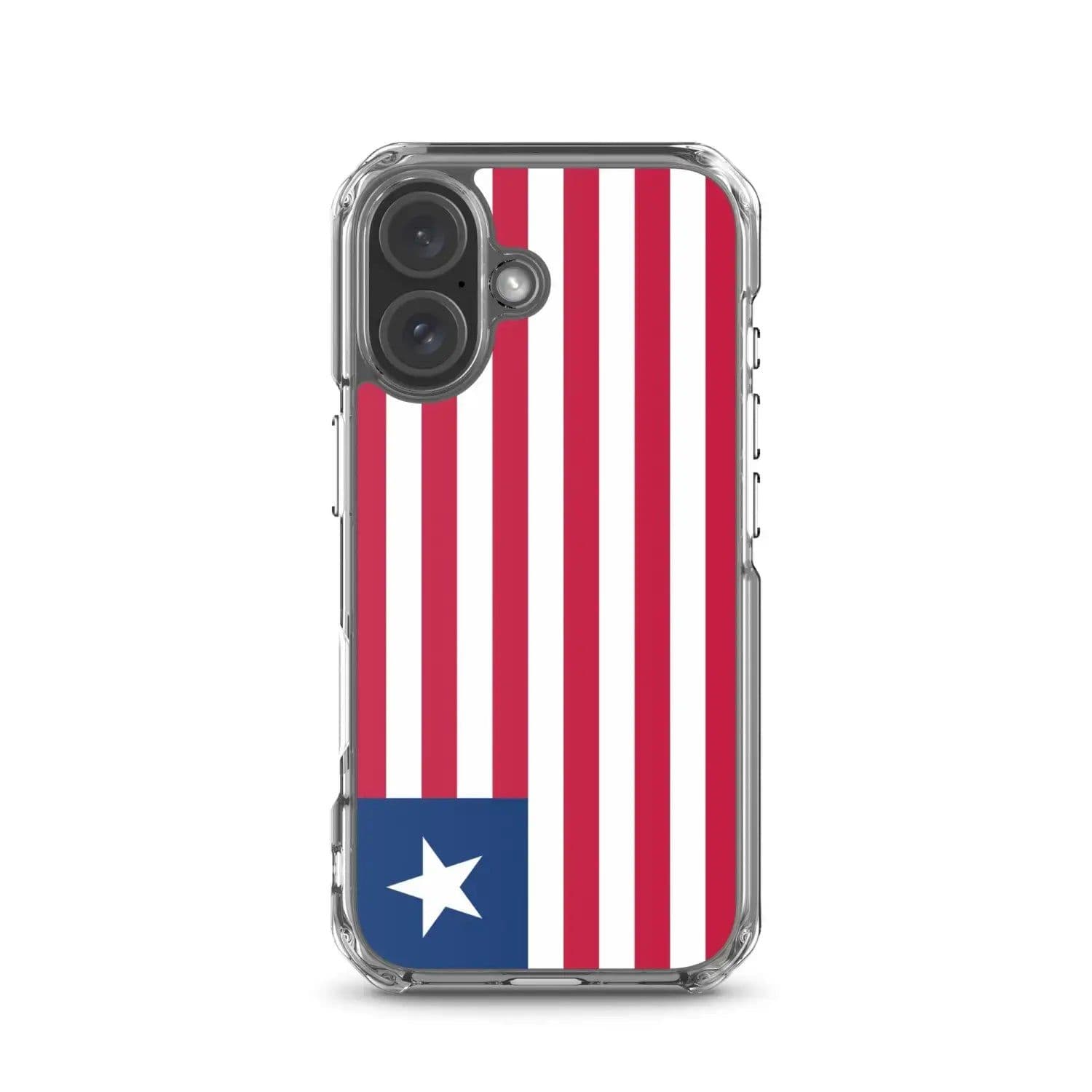 image-Coque iPhone Drapeau du Liberia – Étui Souple – Résistant et Antichoc