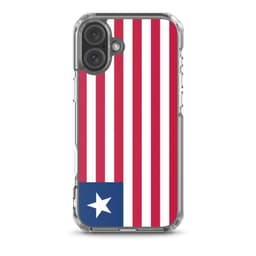 image-Coque iPhone Drapeau du Liberia – Étui Souple – Résistant et Antichoc