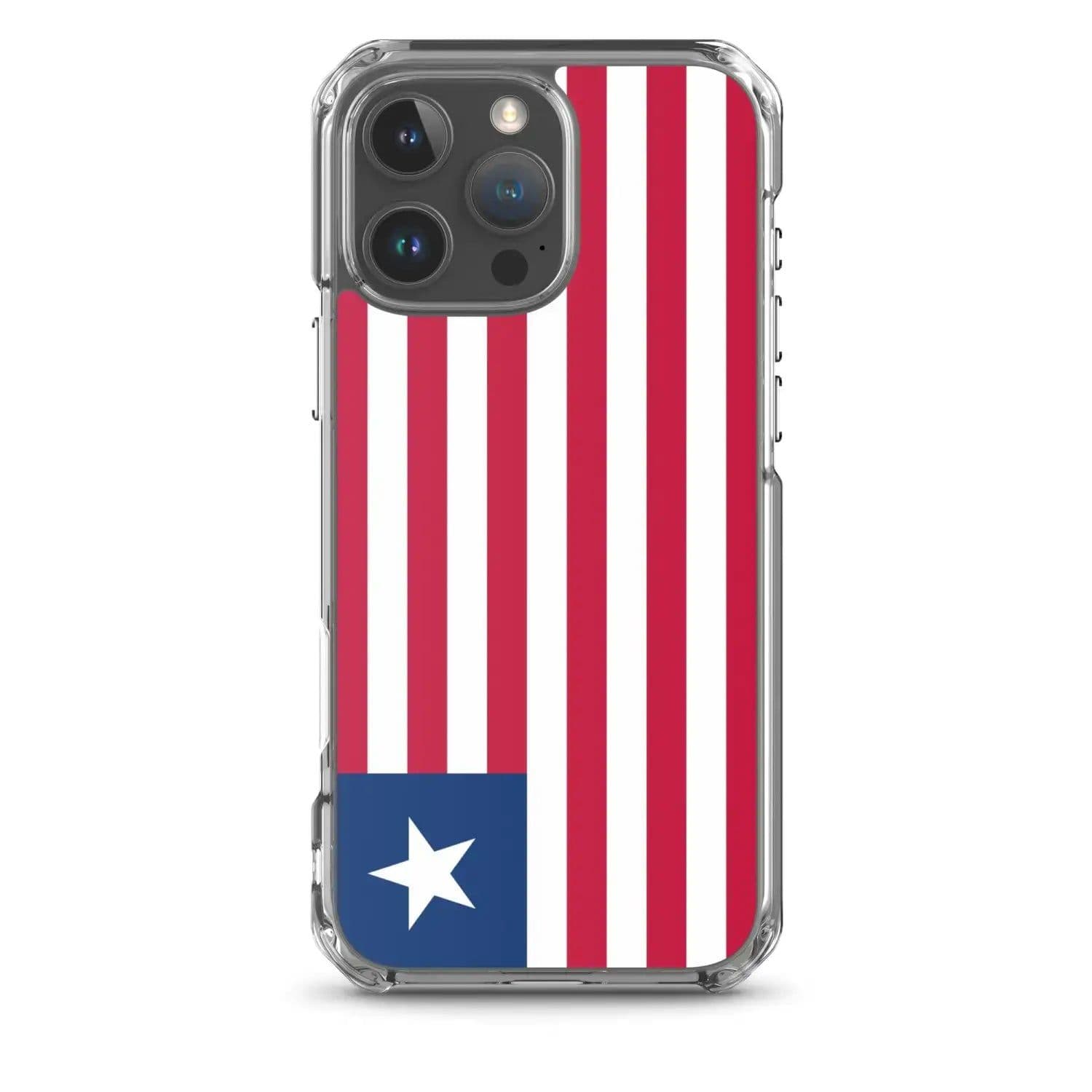 image-Coque iPhone Drapeau du Liberia – Étui Souple – Résistant et Antichoc
