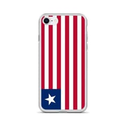 image-Coque iPhone Drapeau du Liberia – Étui Souple – Résistant et Antichoc