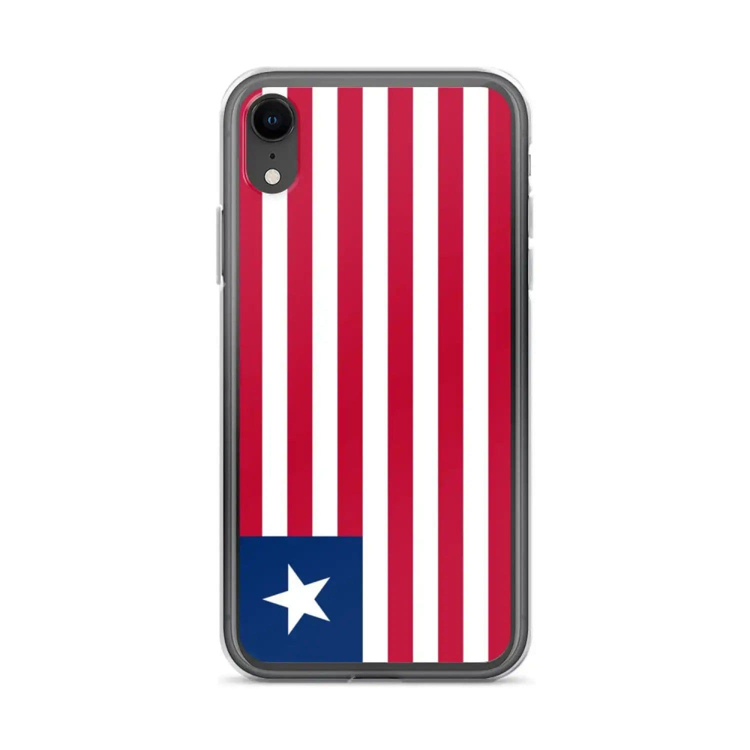 image-Coque iPhone Drapeau du Liberia – Étui Souple – Résistant et Antichoc