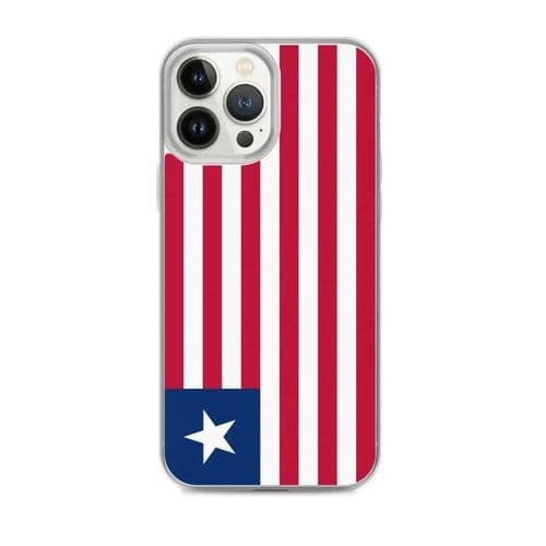 image-Coque iPhone Drapeau du Liberia – Étui Souple – Résistant et Antichoc