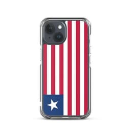 image-Coque iPhone Drapeau du Liberia – Étui Souple – Résistant et Antichoc