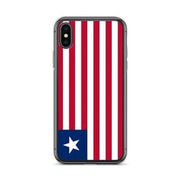 image-Coque iPhone Drapeau du Liberia – Étui Souple – Résistant et Antichoc