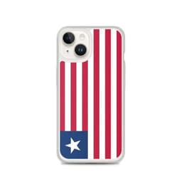 image-Coque iPhone Drapeau du Liberia – Étui Souple – Résistant et Antichoc