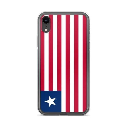image-Coque iPhone Drapeau du Liberia – Étui Souple – Résistant et Antichoc