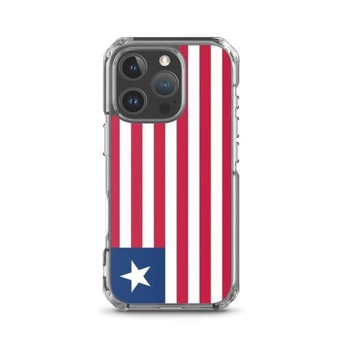 image-Coque iPhone Drapeau du Liberia – Étui Souple – Résistant et Antichoc