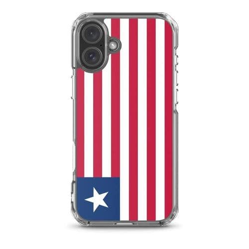 image-Coque iPhone Drapeau du Liberia – Étui Souple – Résistant et Antichoc