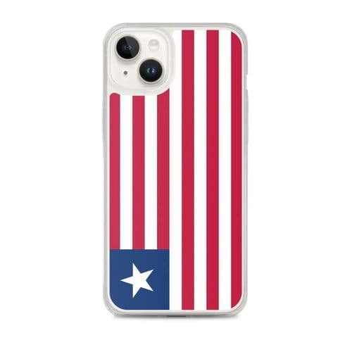image-Coque iPhone Drapeau du Liberia – Étui Souple – Résistant et Antichoc