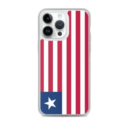 image-Coque iPhone Drapeau du Liberia – Étui Souple – Résistant et Antichoc