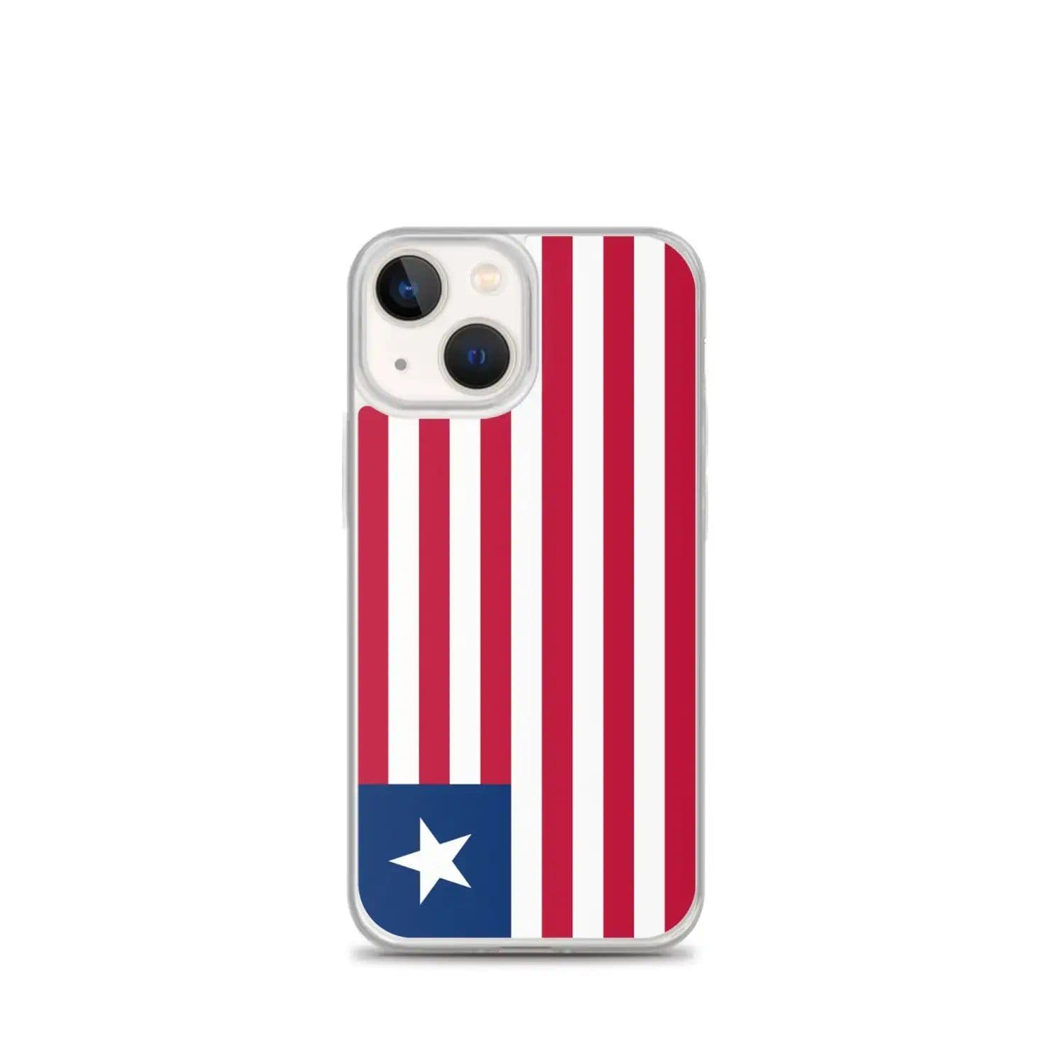 image-Coque iPhone Drapeau du Liberia – Étui Souple – Résistant et Antichoc