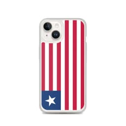 image-Coque iPhone Drapeau du Liberia – Étui Souple – Résistant et Antichoc