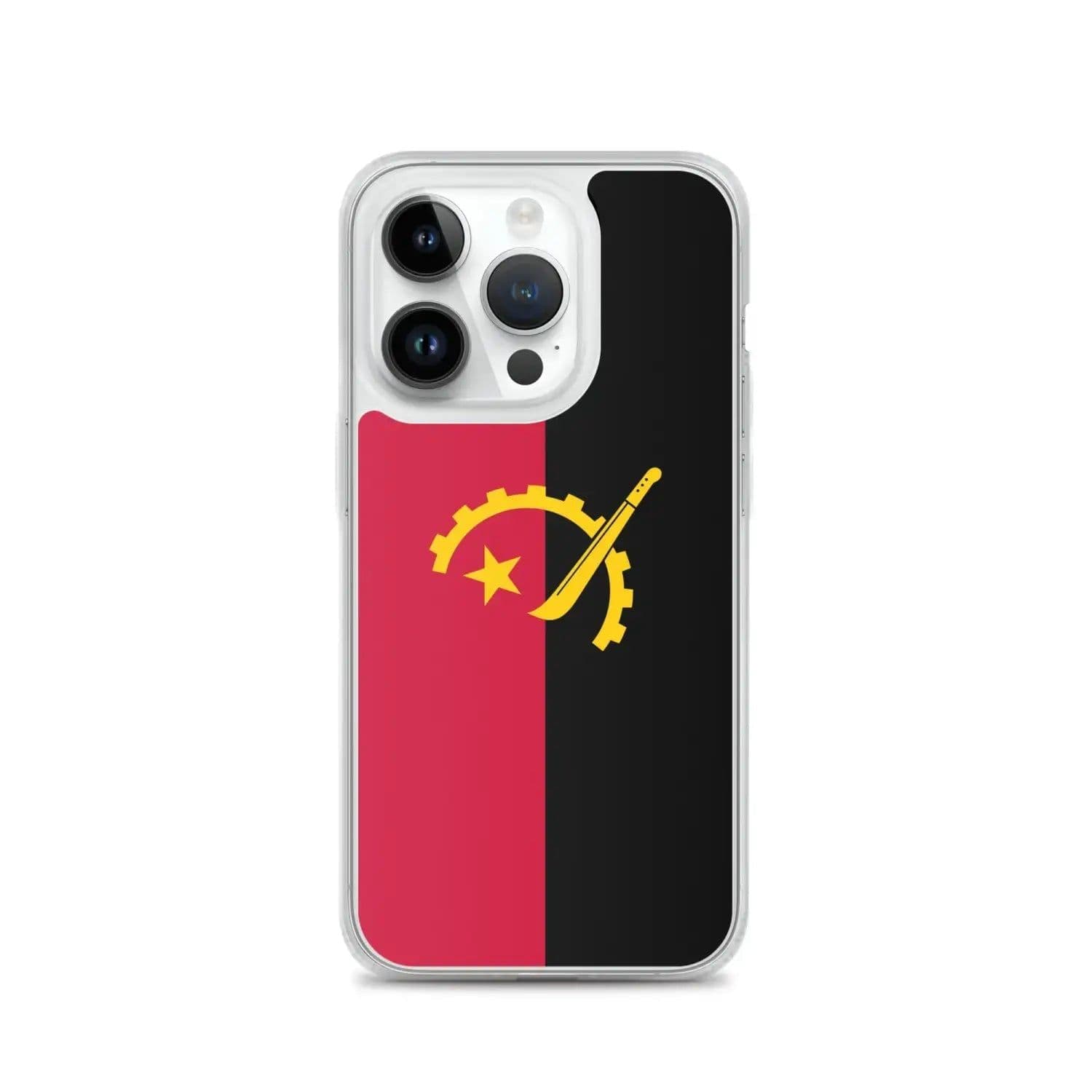 image-Coque iPhone Drapeau de l'Angola – Étui Souple – Résistant et Antichoc